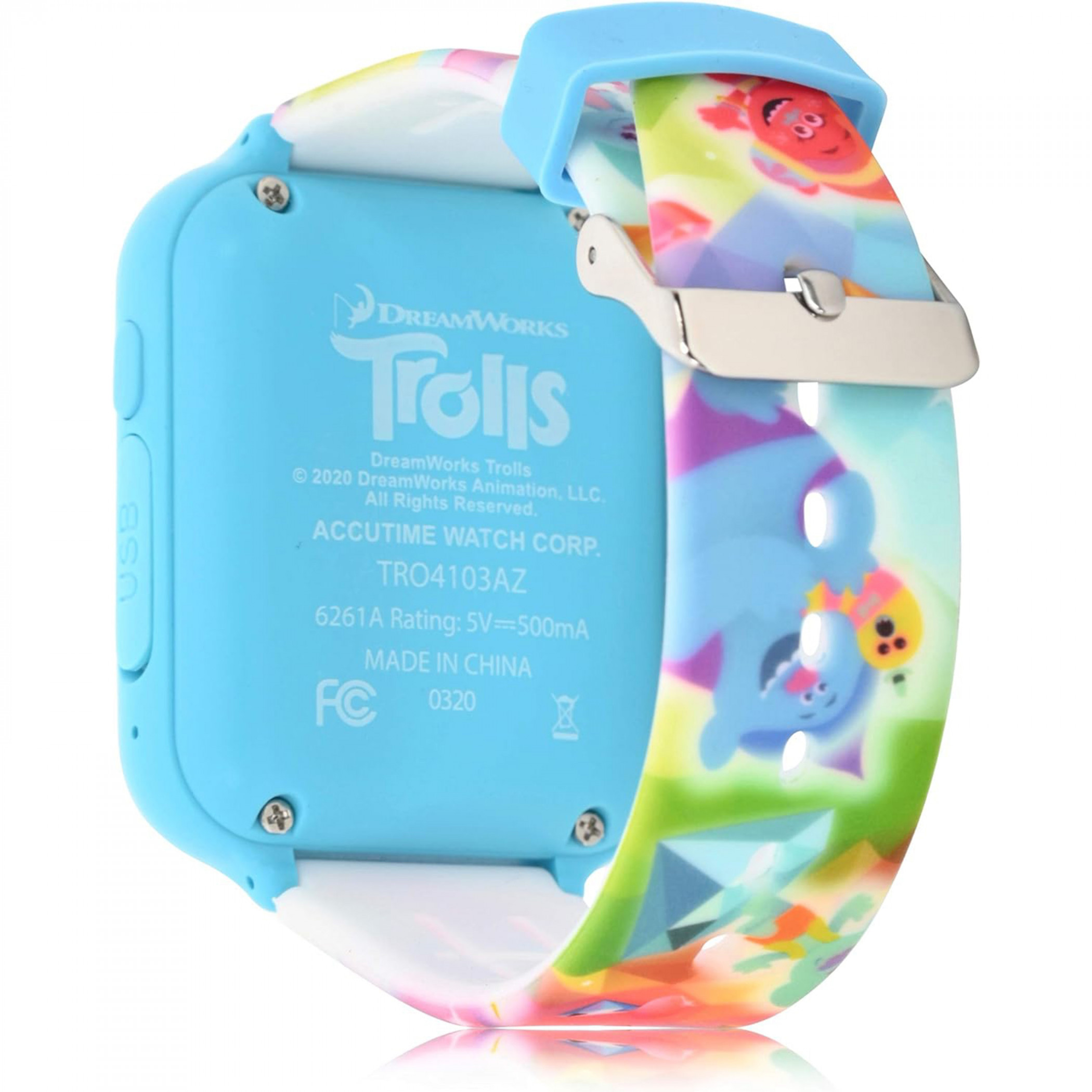 Trolls Full Rainbow Interactive Square Digital Kids Watch